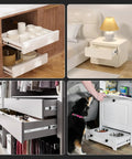 1 Pair 24 Inch Soft Close Drawer Slides Side Mount, 3 Fold Full Extension Ball Bearing Heavy Duty Built To Last Cabinet Drawer Glides, Quiet Smooth Close Kitchen Cabinet Rails, 100 LB Capacity installed in furniture drawers