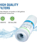 SGF M9 Replacement Water Filter For UKF8001 And EDR4RXD1 Systems, coconut carbon block filter with 300-gallon lifespan