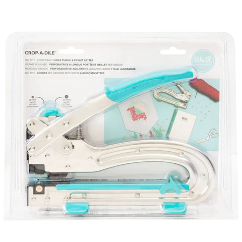 Big Bite Workhorse All In One Punch Tool For Eyelets And Grommets Set Snap And Punch Through Paper Leather Fabric Plastic And More With Three Tenths Inch Center Rotating Setting Blocks For Easy Durable Grommet Install
