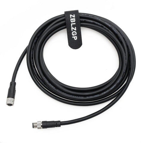 Score This Tough As Nails Heavy Duty M8 A Code 4 Pin Male To Female Extension Cable, 10m, IP67 waterproof for sensor connectors.