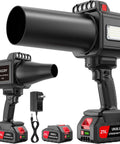 Cordless Brushless Leaf Blower With 900G Blowing Power Turbo Jet Beast Mode 480W Motor Dual 3000mAh Batteries Handheld Garden Blower