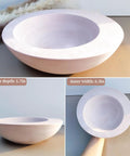 Large Round Silicone Mold for Resin and Concrete Projects Irregular Bowl Style Storage Tray