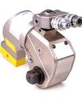 Heavy Duty Aluminum Hydraulic Torque Wrench Featuring Square Drive Lightweight Adjustable Design With Killer Precision And Ridiculous Durability For Bolt Tightening Operations, side view showcasing hydraulic connections.