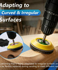 Drill using Headlight Restoration Kit That Brings Dull Lights Back To Life With A 143 Piece Set 2 Inch Wet Dry Sanding Kit on wood.