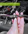 5 Pack 2 Pin Waterproof Automotive Wire Connector Kit With Male And Female Sockets 20 AWG Quick Disconnect Plug installed