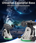 Versatile Latitude Adjustment Telescope Base In Aluminum Alloy, Equatorial Mount Wedge For Astronomy And Astrophotography