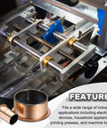 2 Pack Flanged Sleeve Bearings 35mm Bore, 39mm OD, 50mm Long with 47mm Flange Diameter and 2mm Flange Thickness, Iron Base with Copper Outer, Heavy Duty Sleeve Bearing Set for Machinery, Motors, and DIY Projects in machinery
