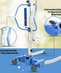 Electric Portable Patient Lift With Folding Design Ultra Lightweight About 70 Lb Frame 340 Lb Capacity Battery Powered