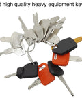 12 Pcs Heavy Equipment Key Set For Construction Pros On The Job Master Ignition Keys For Operators with keyring visible