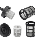 Four Pack Garden Hose Filters with Double Layer Stainless Steel Mesh Sixty Mesh Inlet Strainers for Everyday Home Water Lines