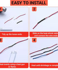 Step-by-step guide using 127 Piece Heat Shrink Tubing Kit for electrical connections and cable repair.