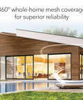 Orbi 770 Series Tri Band WiFi 7 Mesh System, whole-home 540 sq m coverage with router and two satellites.