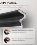 Weather Stripping Kit For Doors With Eco Friendly PU Foam Insulation Black 26 Feet Seal Gaps And Stop Drafts In Attics And Patios