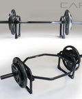 Olympic Trap Bar For Home Gym, 500 Lb Capacity, Alloy Steel, Black Finish, 50 Inch Long, 29 Inch Wide, 14 Inch High, Neutral Grips