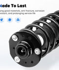 Chevy Front And Rear Struts Assembly With Coil Springs Kit For Equinox 3.0L 07-17, showing durable coil spring detail