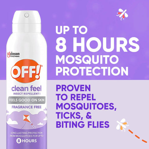 20 Percent Picaridin Insect Repellent Aerosol Fragrance Free Formula Delivers Long Lasting Mosquito Tick And Fly Protection