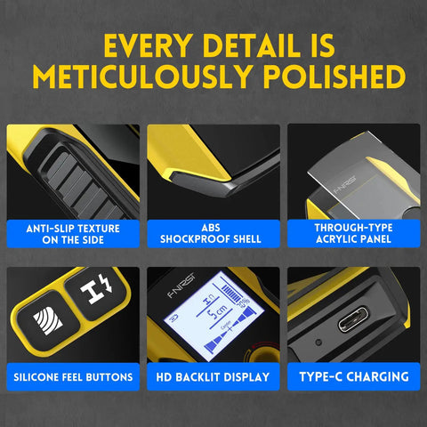 Heavy Duty Multi Function Stud Finder And Wall Scanner Detects Wooden Studs Electrical Wires Copper Pipes Iron Rods For Home Renovation Diy Projects Dead On Accurate No Sweat Go To Tool For Quick Home Fixes