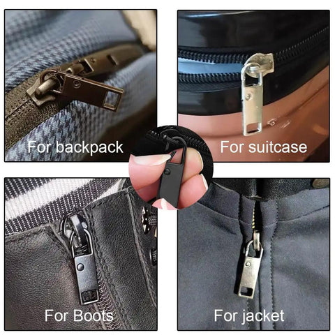 Heavy Duty Luggage Zipper Pulls Replacement Four Pack Universal Zipper Pulls for Backpacks, Suitcases and Bags in use on various items