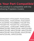 Compatibility guide for Door Shelf Bin For Refrigerators 241505501 with Frigidaire models listed.