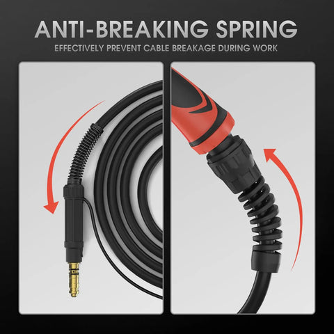 MIG Welding Gun Torch Stinger 100Amp 10ft Replacement For Lincoln Magnum 100L K5306 with anti-breaking spring detail
