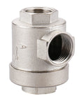 Two Way Pneumatic Quick Exhaust Valve 1/2 PT 19mm Inlet and Two Out Air Valve Brass Body with NBR Seal brass component