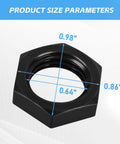 Product dimensions of Right Thread Blade Arbor Nut For Delta Unisaw Left Tilt Saw Replacement Beefy Heavy Duty Steel