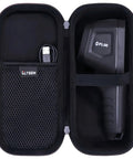 Durable EVA Case For FLIR TG165-X TG267 TG275 TG297 Thermal Cameras With Secure Belt Clip, Semi Waterproof Hard Shell, open view.