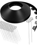 39Ft Flexible Landscape Edging Kit With 40 Heavy Duty 8 Inch Stakes 1.5 Inch High No Dig Garden Border for tree rings and pathways