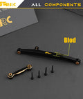 Beefy Brass Bold Steering Link Kit For Axial SCX24 AX24 1 Twenty Fourth Scale RC Crawler Upgrades Part Heavy Duty Link Set For Smoother Steering And Better Control black brass link and screws