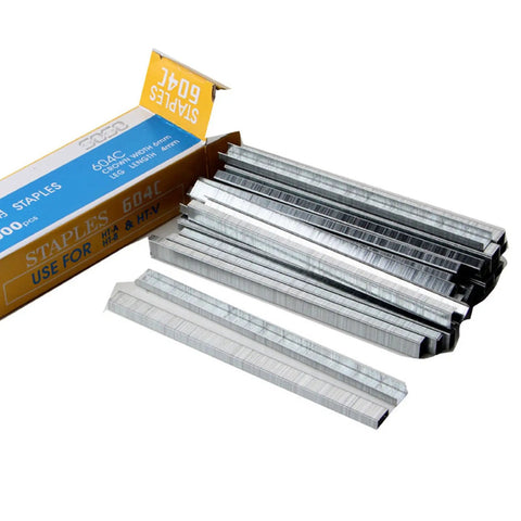 Lightweight Handheld Garden Branch Binder Tool With Tape And Stainless Steel Staple Pins, 604C staples shown