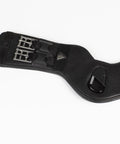 Anatomically Shaped Dressage Girth With Symmetry For A Natural Fit, Heavy Duty Outer Leather, Black 30 Inch, with buckles and loop detail