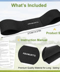 Golf Swing Training Arm Band With Clear Instructions, Corrects Chicken Wing, Aligns Elbows, Keeps Arms In Sync, dimensions shown