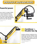 Badass Heavy Duty Electric Tapping Machine Featuring A Slick Flexible 1000Mm Arm Plus Smart Touch Display for 360-degree tapping.