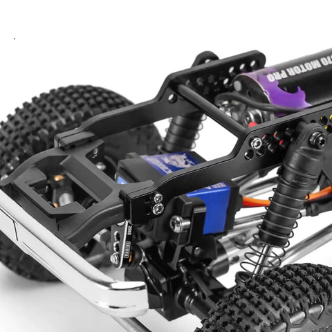 Aluminum RC Crawler Chassis Frame For TRX4M 1 18 Scale Universal LCG Style Easy Install Upgrade Kit, close-up of alloy construction