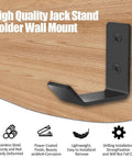 Eight Pack Jack Stand Wall Mount Organizer displayed on wooden surface with mounting screws visible
