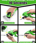 Steps to change blade on Cordless 2 In 1 Electric Hedge Trimmer With Dual Blades, 2000RPM Handheld Grass Cutter