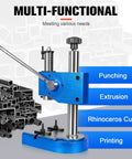 Heavy Duty Cast Iron Desktop Arbor Press Kit, 0.5 Ton Manual Stamping And Bending Tool for various tasks like punching and extrusion.