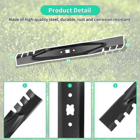 Gator Mulching Blade For 21 Inch Deck Beefs Up Your Mower Replaces 942-0741 742-0741 942-04276 742-04276 Mower Blade details