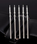 5Pcs Silver Stainless Steel Movement Watch Stem Crown Kit For NH35 NH36 NH38 NH39 Movements Replacement Parts And Repair Tools