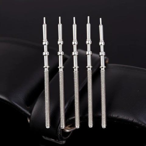 5Pcs Silver Stainless Steel Movement Watch Stem Crown Kit For NH35 NH36 NH38 NH39 Movements Replacement Parts And Repair Tools