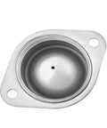 Pro-Grade 1-1/4 Inch Carbon Steel Ball Transfer Bearings, Flanged Omnidirectional Caster Wheels for Conveyor Tables and Router Work, Smooth Rolling 360 Degrees, 4-Piece Kit. Top view of a single ball transfer bearing.