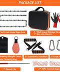 53 Inch High Limb Rope Saw Kit With 68 Teeth On Both Sides, 14Oz Throw Weight Bag, ergonomic handles, carabiner, storage case