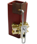 Grasshopper Magnetic Welding Finger With Brass Tip And Spring Loaded Arm Adjustable Length Anti Tipping Bolt 35 Lb Magnetic Pull V Pad Base Ideal For Tack Welds Small Parts Like Nuts Bolts Thin Plates AGH230 on bench