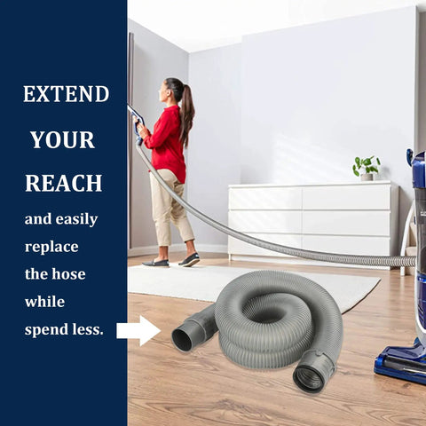 Navigator Vacuum Hose Replacement for Shark Navigator Models NV80 NV60 NV42 with extended cleaning reach in a living room.