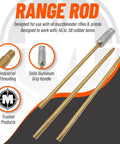 Rock Solid Brass 33 Inch Muzzleloader Range Rod With Ergonomic T Handle Grip Built For Lifetime Durability And Heavy Use At The Range