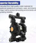 Pneumatic Diaphragm Pump Replacement D73525 for Graco Husky 1040 Air Operated Double Diaphragm Pump, durable construction detail