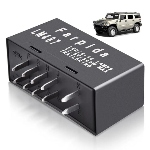 Led Flasher Relay For Chevy GMC Cadillac Hummer 2003 2007 GMT800 Platform Turn Signal And Hazard Warning Fix Hyper Flash Plug And Play With LED Or Incandescent Bulbs, black relay module