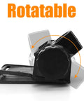 Rechargeable Welding Helmet Light Attachment With Mount For Hard Hats Dual Beam Headlamp With Automatic Dimming Waterproof And Compact 8cm Clip On Design For Boss Level Worksite Lighting shown in a rotatable side view.