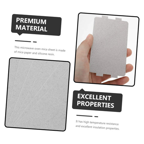 Must Have 20 Pack Microwave Mica Plates Heat Resistant Insulation Sheets for Ovens shown with premium material and excellent properties.