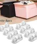 Self Adhesive Caster Wheels Pack Of 8 Non Swivel Castors For Small Boxes Cabinets And Containers, Easy Gliding Wheels